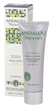 Buy Daily Defense SPF 18 Facial Lotion 2.7 oz Andalou Online, UK Delivery, Vegan Cruelty Free Product Anti Aging Skincare