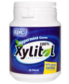 Buy Peppermint Gum Jar 50 PC Epic Xylitol Online, UK Delivery, Oral Care Dental Gum Mints