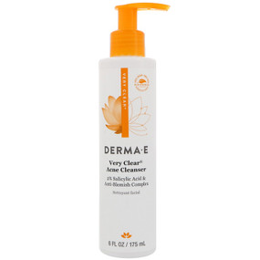 Buy Derma E Very Clear Cleanser Problem Skin Anti-Blemish 6 oz Online, UK Delivery, Facial Cleansers Vegan Cruelty Free Product 