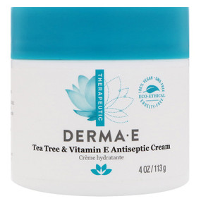 Buy Tea Tree & E Antiseptic Creme 4 oz Derma E Rashes Blemishes Online, UK Delivery, Vitamin E Oil Cream