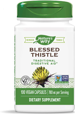 Blessed Thistle Herb 390 mg 100 Caps Nature's Way, Digestive