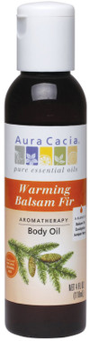 Buy Aura Cacia Warming Balsam Fir Aromatherapy Body Oil 4 oz bottle Online, UK Delivery, Massage Oil
