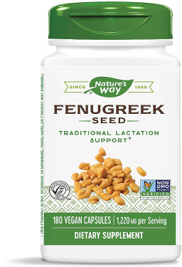  Fenugreek Seed, 610 mg, 180 Caps, Nature's Way, Soothing