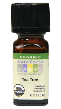 Buy Essential Oil Organic Tea Tree 0.25 oz Aura Cacia Online, UK Delivery, Aromatherapy Essential Oils