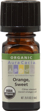 Essential Oil Organic Sweet Orange 0.25 oz Aura Cacia