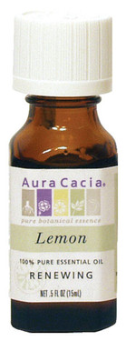 Buy Aura Cacia Lemon 100% Pure Essential Oil 0.5 oz bottle Online, UK Delivery, Aromatherapy Essential Oils