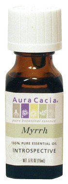 Buy Aura Cacia Myrrh 100% Pure Essential Oil 0.5 oz bottle Online, UK Delivery