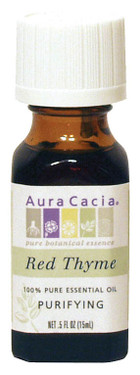 Buy Aura Cacia Thyme (Red) 100% Pure Essential Oil 0.5 oz bottle Online, UK Delivery, Aromatherapy Essential Oils
