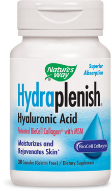 Hydraplenish Hyaluronic Acid plus MSM 30 Caps Nature's Way, Joints , UK Shop