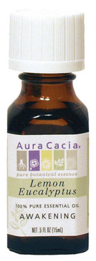 Buy Aura Cacia Lemon Eucalyptus 100% Pure Essential Oil 0.5 oz bottle Online, UK Delivery