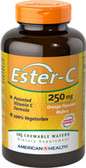 Buy Ester-C 250mg Chewable Wafers Vegetarian 125 wafers American Health Online, UK Delivery, Chewable Vitamin C