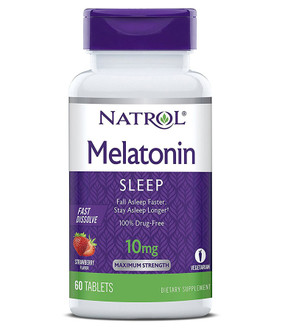 Melatonin 10 mg Fast Dissolve 60 Tabs Natrol, UK Store