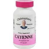 Buy Single Herb Cayenne 100 vegiCaps Christopher's Formulas Online, UK Delivery, Herbal Remedy Natural Treatment