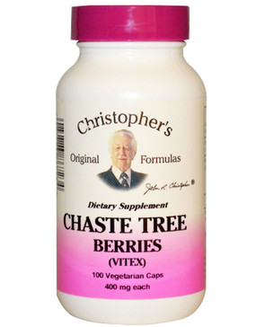 Buy Single Herb Chaste Tree 100 vegiCaps Christopher's Original Online, UK Delivery