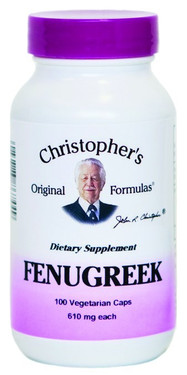 Buy Single Herb Fenugreek 100 vegiCaps Christopher's Original Formulas Online, UK Delivery