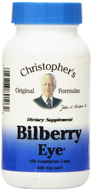 Buy Nourish Bilberry Eye Support 100 vCaps Christopher's Original Online, UK Delivery, Eye Support Supplements Vision Care Bilberry