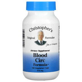 Buy Nourish Blood Circulation 100 Caps Christopher's Original Online, UK Delivery, Condition Specific Formulas