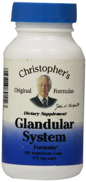 Buy Nourish Glandular System 100 vegiCaps Christopher's Original Online, UK Delivery