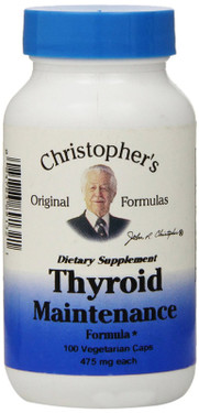 Buy Nourish Thyroid Maintenance 100 vCaps Dr. Christopher's Online, UK Delivery, Thyroid Treatment Formulas Supplements