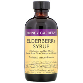 Buy Honey Gardens Elderberry Syrup 4 oz Online, UK Delivery, Cold Flu Remedy Relief Treatment Elderberry Sambucus Immune Support