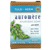 Buy Ayurvedic Bar Soap Tulsi-Neem 2.75 oz Auromere Online, UK Delivery, Vegan Cruelty Free Product