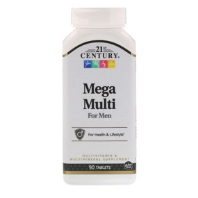 Buy Mega Multi For Men 90 Tabs 21st Century Health Online, UK Delivery, Men's Supplements Vitamins For Men Formulas