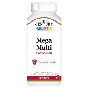 Buy Mega Multi For Women 90 Tabs 21st Century Health Online, UK Delivery, Women's Supplements Vitamins For Women