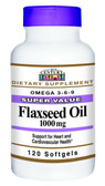 Buy Flaxseed Oil 1000 mg 120 sGels 21st Century Health Online, UK Delivery, EFA Omega EPA DHA