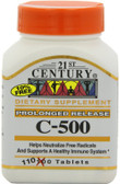 Buy C-500 Prolonged Release 110 Tabs 21st Century Health Online, UK Delivery, Vitamin C Ascorbic Acid