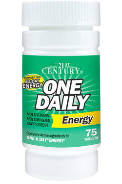 Buy One Daily Energy Multivitamin Multimineral 75 Tabs 21st Century Health Online, UK Delivery, Vitamins