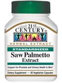 Buy Saw Palmetto Extract 60 Veggie Caps 21st Century Health Online, UK Delivery, Men's Supplements For Men Saw Palmetto Prostate Health Formulas