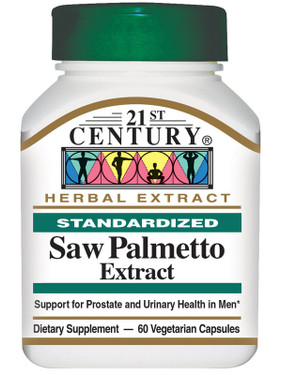 Buy Saw Palmetto Extract 60 Veggie Caps 21st Century Health Online, UK Delivery, Men's Supplements For Men Saw Palmetto Prostate Health Formulas