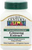 Buy Ginseng Extract 60 Veggie Caps 21st Century Health Online, UK Delivery, Herbal Remedy Natural Treatment