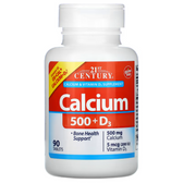 Buy Calcium 500 + D3 90 Caplets 21st Century Health Online, UK Delivery, Mineral Oystershell Calcium Bone Osteo Support Formulas