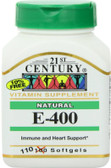 Buy E-400 Natural 110 sGels 21st Century Health Online, UK Delivery, Vitamin E