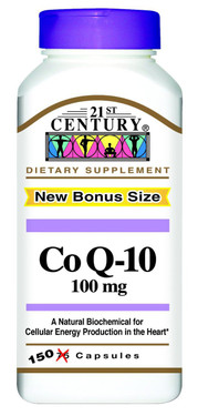 Buy CoQ10 100 mg 150 Caps 21st Century Health Online, UK Delivery, Coenzyme Q10