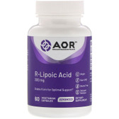 Buy High Dose R-Lipoic Acid 60 Veggie Caps Advanced Orthomolecular Research AOR Online, UK Delivery, Antioxidant R Lipoic Acid