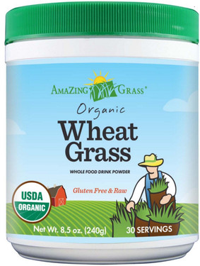 Buy Organic Wheat Grass 8.5oz (240 g) Amazing Grass Online, UK Delivery, Gluten Free Green Foods Superfoods