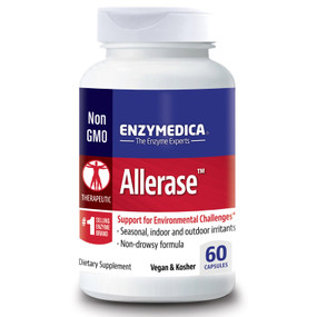 Allerase 60 Caps, Enzymedica, Allergy Assistance