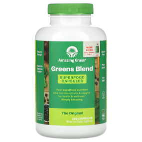 Buy Green SuperFood 650 mg 150 Caps Amazing Grass Online, UK Delivery, Superfoods Green Food
