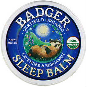 Buy Sleep Balm Lavender & Bergamot 2 oz (56 g) Badger Company Online, UK Delivery, Sleep Support Aid Disorders Treatment
