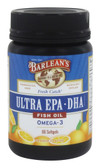 Buy Fresh Catch Fish Oil Ultra EPA-DHA Double Potency Orange 1000 mg 60 sGels Barlean's Online, UK Delivery