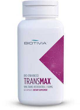 Buy Transmax Trans-Resveratrol 500 mg 60 Caps Biotivia Online, UK Delivery,