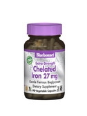 Chelated Iron Extra Strength 27 mg, 90 Caps, Bluebonnet