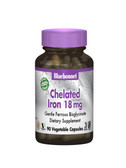 Buy Chelated Iron 18mg 90 Vcaps Bluebonnet Nutrition Online, UK Delivery, Mineral Supplements