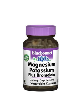 Buy Magnesium Potassium Plus Bromelain 120 Vcaps Bluebonnet Nutrition Online, UK Delivery, Enzymes