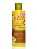 Hawaiian Kukui Nut Body Oil 8.5 oz, Alba Botanica, Massage