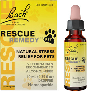 Rescue Remedy Pet 10 ml Bach Flower - Natural Stress Relief for Pets