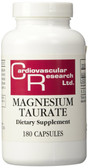 Buy Magnesium Taurate 180 Caps Cardiovascular Research Online, UK Delivery, Mineral Supplements