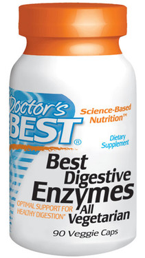 Doctor's Best Digestive Enzymes 90 Caps, Healthy Digestion, phytase digestive enzymes